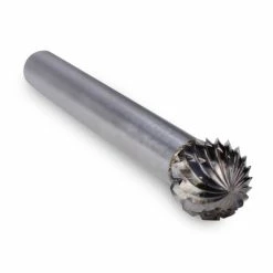 Budget ⭐ BHA - Black Hawk Abrasives Ball Shape Carbide Burr, Double Cut - 1/4" Shank 🌟