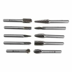 Best deal 🤩 BHA - Black Hawk Abrasives 10 Piece Tungsten Carbide Burr Set, Double Cut – 1/4” Shank 🧨 -flooring-abrasives store CB SET1 Carbide Burr double cut 10pcs bits 1 4 inch shank 85061.1646257959