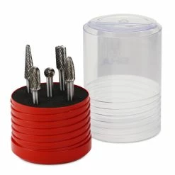 Hot Sale 🤩 BHA - Black Hawk Abrasives 5 Piece Tungsten Carbide Burr Set, Double Cut – 1/4” Shank ✔️