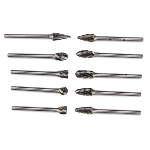 Buy π BHA - Black Hawk Abrasives 10 Piece Miniature Tungsten Carbide Burr Set, Aluma Cut β 1/8β Shank 𧨠4 Buy π BHA - Black Hawk Abrasives 10 Piece Miniature Tungsten Carbide Burr Set, Aluma Cut β 1/8β Shank 𧨠- Image 4