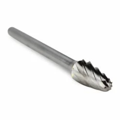 Budget 🔥 BHA - Black Hawk Abrasives Taper Radius End Carbide Burr, Aluma Cut - 1/8" Shank ⌛