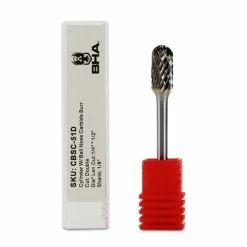 Outlet 🛒 BHA - Black Hawk Abrasives Cylinder Radius End Carbide Burr, Double Cut - 1/8" Shank ⭐ -flooring-abrasives store CBSC 51D double cut carbide burr cylinder radius end cut single 94782.1647617375