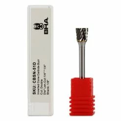 Buy ❤️ BHA - Black Hawk Abrasives Inverted Cone Shape Carbide Burr, Double Cut - 1/8" Shank 😍 -flooring-abrasives store CBSN 51D double cut carbide burr inverted cone single 02879.1647618433