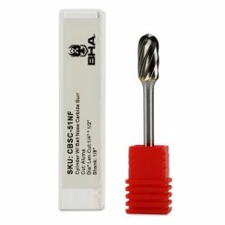 Cheapest ⌛ BHA - Black Hawk Abrasives Cylinder Radius End Cut Carbide Burr, Aluma Cut - 1/8" Shank 🥰 -flooring-abrasives store SC 5NF aluma cut carbide burr cylinder radius end cut single 76417.1647282382