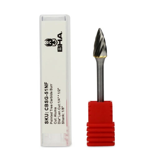 Deals π BHA - Black Hawk Abrasives Pointed Tree Carbide Burr, Aluma Cut - 1/8" Shank 𧨠4 Deals π BHA - Black Hawk Abrasives Pointed Tree Carbide Burr, Aluma Cut - 1/8" Shank 𧨠- Image 4