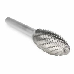 Discount 🤩 BHA - Black Hawk Abrasives Flame Shape Carbide Burr, Double Cut - 1/4" Shank 🎁 -flooring-abrasives store SH 5D double cut tungsten carbide bur 16635.1647277997