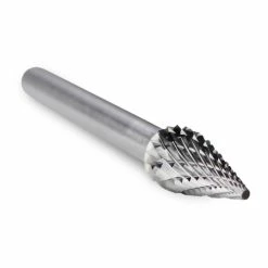 Hot Sale 🎉 BHA - Black Hawk Abrasives Cone Shape Carbide Burr, Double Cut - 1/4" Shank ❤️