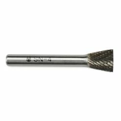 Best Sale ✨ BHA - Black Hawk Abrasives Inverted Cone Shape Carbide Burr, Double Cut - 1/4" Shank 🎉 -flooring-abrasives store SN 4 carbide burr double cut 1 4 inch inverted cone 29557.1646412088